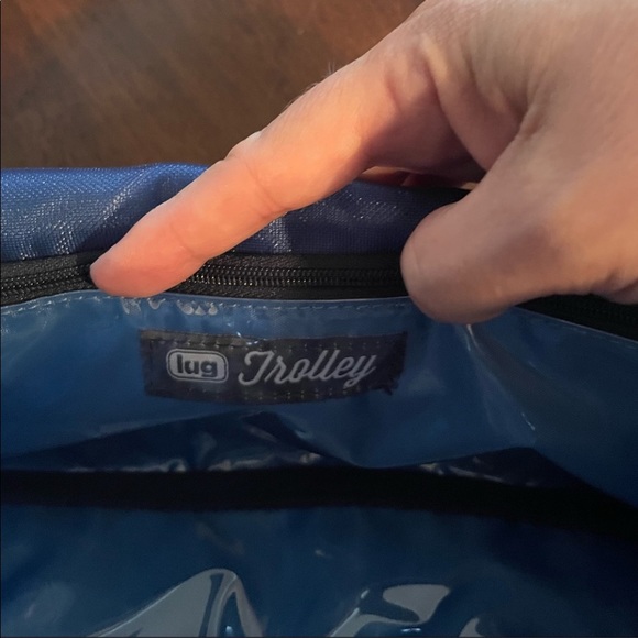 Lug Fireworks Print Cosmetic Bag - Navy and Red - Picture 7 of 15